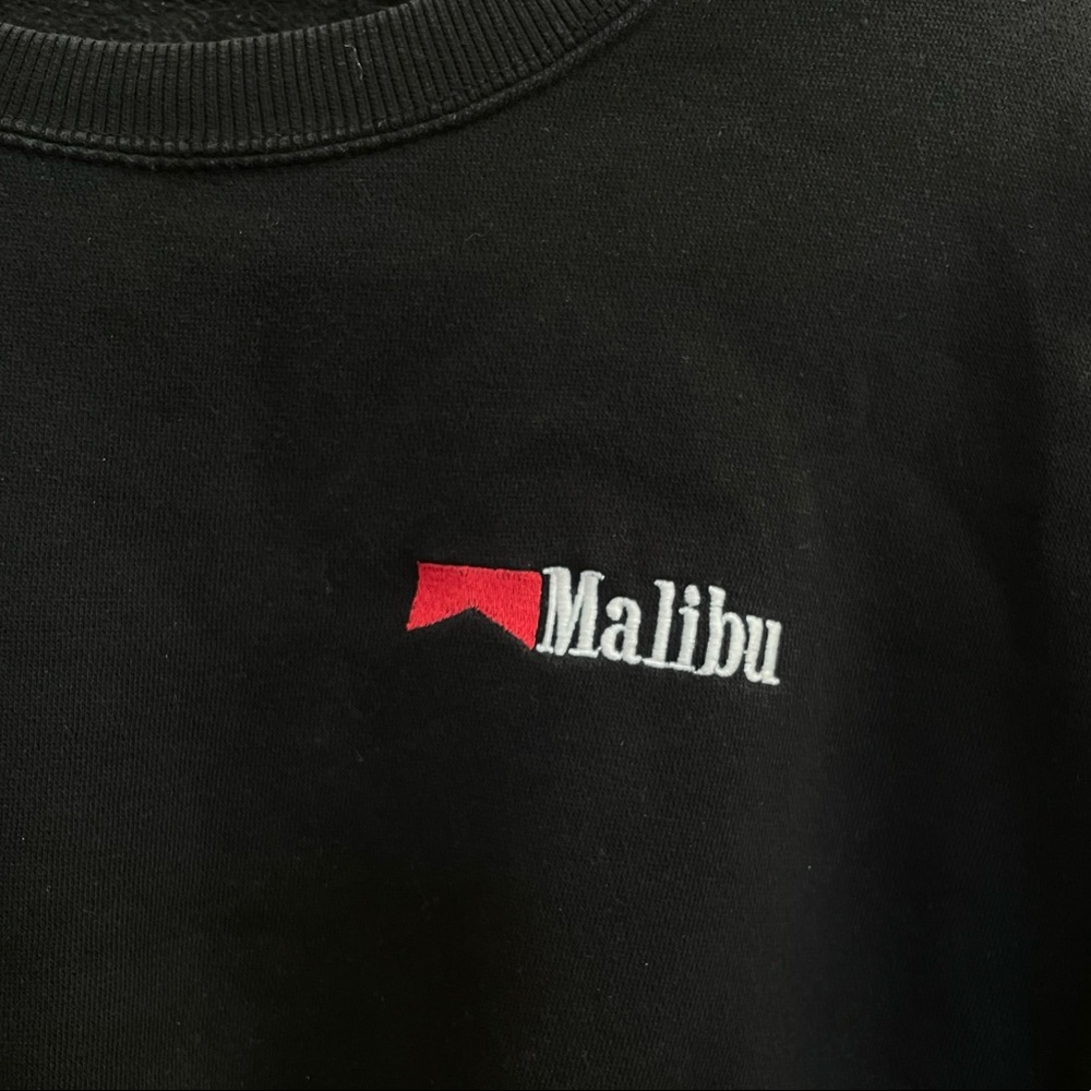 Brandy Melville black Malibu cropped sweatshirt - Picture 2 of 4